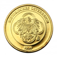 Történelmi Ausztria W. A. Mozart arany emlékérem 2009 PP