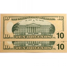 USA 10 Dollár Bankjegy 2006 F6 Atlanta sorszámkövető pár