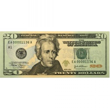 USA 20 Dollár Bankjegy 2004 A1-L12 alacsony sorszámos teljes sor
