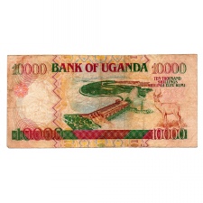 Uganda 10000 Shilling Bankjegy 1998 P38b