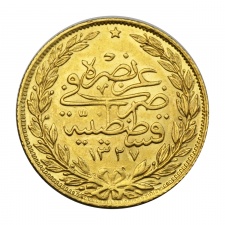 V. Mehmed 100 Kurush 1912 AH 1327/4