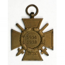 Világháborús Becsületkereszt 1914/1918 WR gyártójel