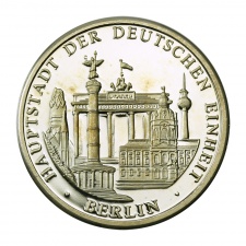 Wendepunkte Deutsche Geschichte Vasútállomás Berlin ezüst érem