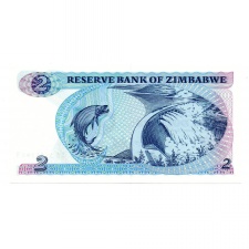 Zimbabwe 2 Dollár Bankjegy 1983 P1b