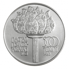 Téli Olimpia Calgary 1988 500 Forint 1986 BU ezüst