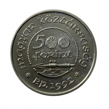 1992. Szent László ezüst 500 Forint, BU