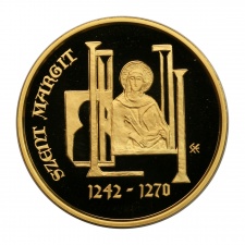 Árpád-házi Szent Margit 50000 Forint 2017 Au 6,982g