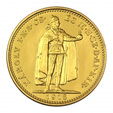 IV. Károly arany 20 Korona 1918 K-B UV..