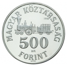Széchenyi István 500 Forint 1991 BU ezüst