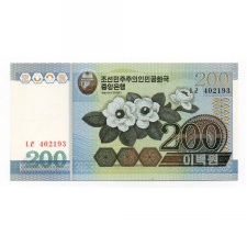 Észak-Korea 200 Won Bankjegy 2005 P48a