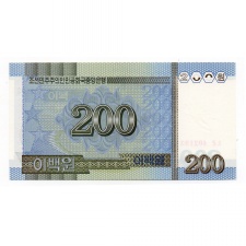 Észak-Korea 200 Won Bankjegy 2005 P48a
