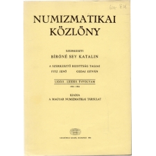 Numizmatikai Közlöny 82-83. évfolyam 1983-1984