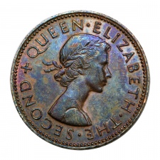 Új-Zéland 1/2 Penny 1962