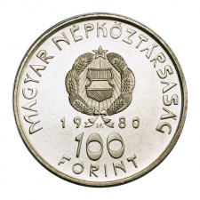 Űrrepülés 100 Forint 1980 Proof 