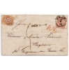 1871-es kőnyomatos 5 Krjacáros levél olasz portóval 
