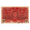 1 Korona Bankjegy 1916 negatív bélyegzés
