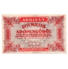 1 Millió Adópengő 1946 P53B VF fehér papíron 