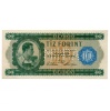 10 Forint Bankjegy 1946 MINTA lyukasztás A000
