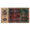 10 Korona Bankjegy 1915 Deutschösterreich felülbélyezéssel G-VG