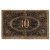 10 Korona Postatakarékpénztár jegy 1919 Augusztus F sorozat