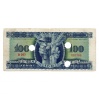 100 Forint Bankjegy 1946 hivatalos érvénytelenítéssel 3 lyuk
