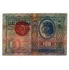 100 Korona Bankjegy 1912. Magyarország felülbélyegzéssel VG