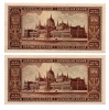 100 Millió Pengő Bankjegy 1946 EF sorszámkövető pár