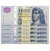 1000 Forint Bankjegy 2015 teljes betűsor UNC azonos sorszám