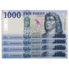 1000 Forint Bankjegy 2021 JC és JD azonos alacsony sorkövető pár