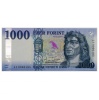 1000 Forint Bankjegy 2021 JF alacsony sorszám 0000185