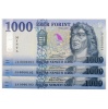 1000 Forint Bankjegy 2021 MINTA sorszámkövető 3db
