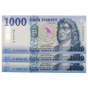 1000 Forint Bankjegy 2021 MINTA sorszámkövető 3db