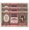 1000 Pengő Bankjegy 1943 UNC sorszámkövető 3 db