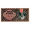 1000 Pengő Bankjegy 1945 F vagyondézsma bélyeggel