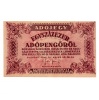 100000 Adópengő 1946 P51A VF eltolódott nyomat