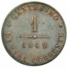 1848 Szabadságharc Velence 1 Centesimi