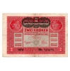 2 Korona Bankjegy 1917 Deutschösterreich felülbélyegzéssel F