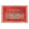 2 Korona Bankjegy 1917 felülbélyegzéssel G