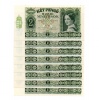 2 Pengő Bankjegy 1940 eltérő sorozat azonos sorszám 8 db