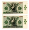 2 Pengő Bankjegy 1940 sorszámkövető 2 db