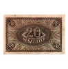 20 Fillér Postatakarékpénztár jegy 1920 F