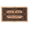 20 Korona Államjegy 1920 sorszámban pont VG-F