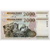 2000 Forint Bankjegy 2013 CB, CC, azonos sorszám 0000118