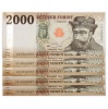 2000 Forint Bankjegy 2016 CB,CC,CD,CE,CF azonos alacsony sorszám