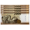 2000 Forint Bankjegy 2016 MINTA sorszámkövető 4db