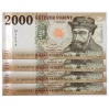 2000 Forint Bankjegy 2020 MINTA alacsony sorszámkövető 4db