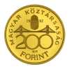 2012 MNB arany 200 Forint Piefort emlékérme PP