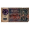 10 Korona Bankjegy 1915 lila bélyegzéssel