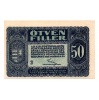 50 Fillér Postatakarékpénztárjegy 1920 aUNC