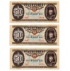 50 Forint Bankjegy 1980 H sorozat sorszámkövető 3 db UNC